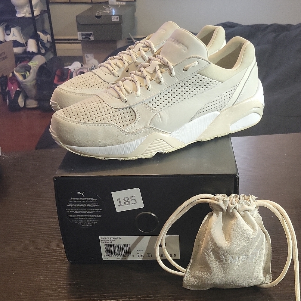 Puma R698 x Stampd Rare "Whisper White" (2015) M8.5/W10 EUC OG ALL - Picture 2 of 12